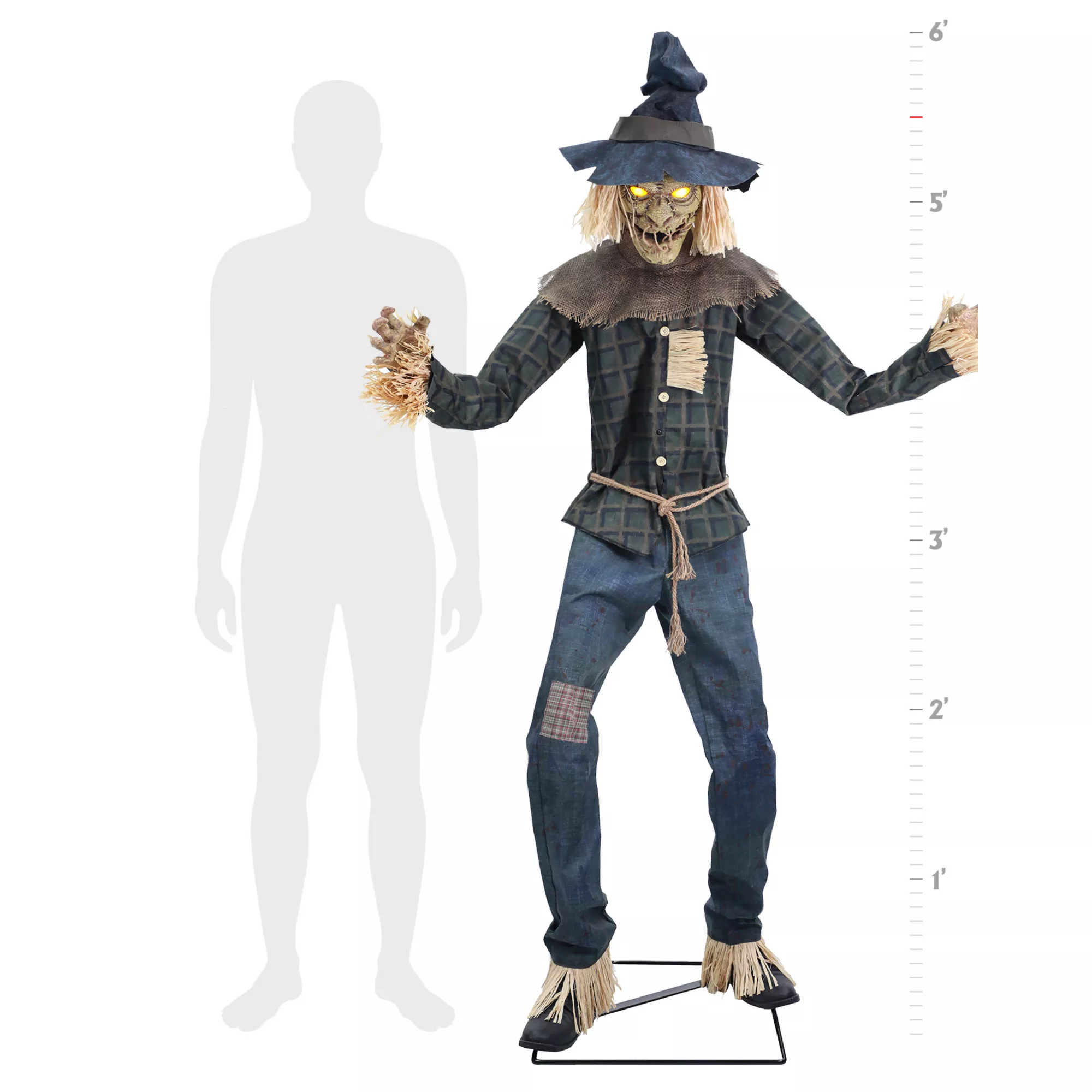 6 Ft Strawman Animatronic