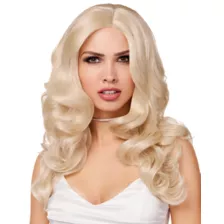 Hollywood Glam Wig Blonde at Spirit Halloween