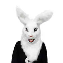 Moving Mouth Rabbit Full Mask at Spirit Halloween