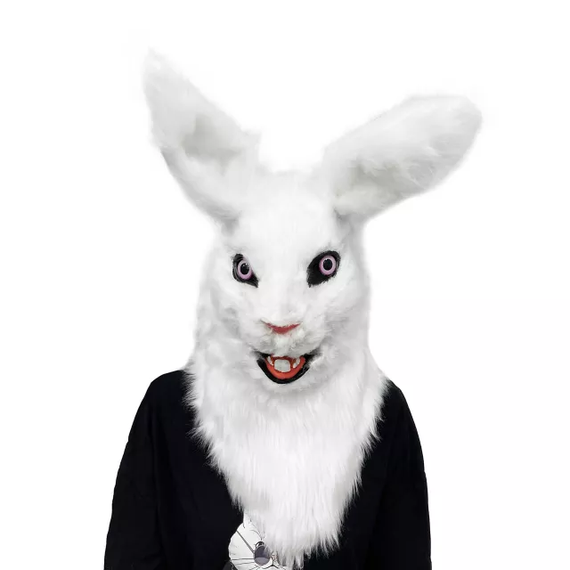 Moving Mouth Rabbit Full Mask at Spirit Halloween