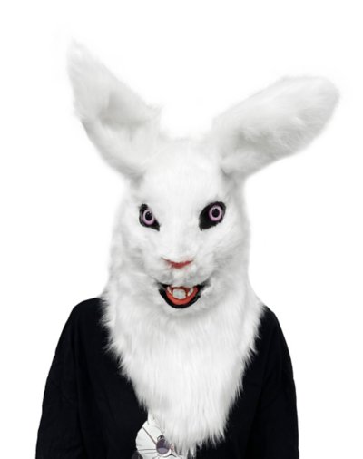 Moving Mouth Rabbit Full Mask