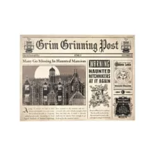 Newspaper Sign - Disney The Haunted Mansion at Spencer's