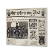 Newspaper Sign - Disney The Haunted Mansion at Spencer's