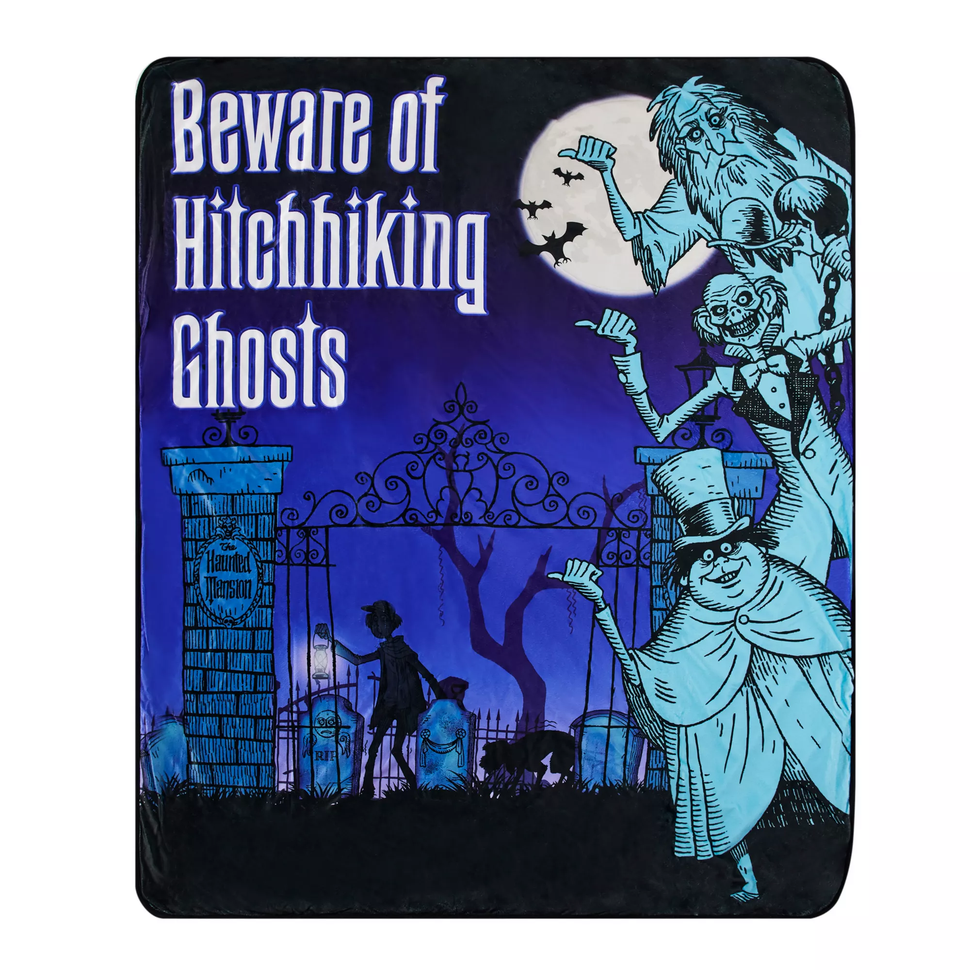 Hitchhiking Ghosts The Haunted Mansion Fleece Blanket - Disney at Spencer's