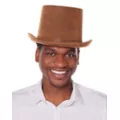 Brown Top Hat - Deluxe at Spirit Halloween