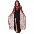 Adult Burgundy Lace Cape at Spirit Halloween