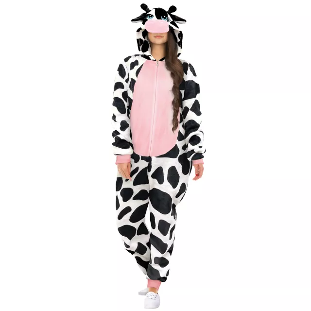 Adult Cow Jumpsuit Costume at Spirit Halloween