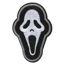 Ghost Face Patch and Pin Set at Spencer's