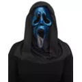 Blue Ghost Face Metallic Full Mask at Spencer's