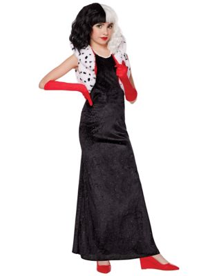 Disguise Disney Cruella Live Action Red Dress Tween Deluxe