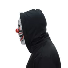 Die Laughing Clown Half Mask at Spirit Halloween