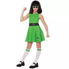 Kids Buttercup Dress Costume - The Powerpuff Girls at Spirit Halloween