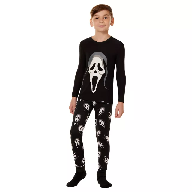 Kids Ghost Face Pajama Set at Spencer's