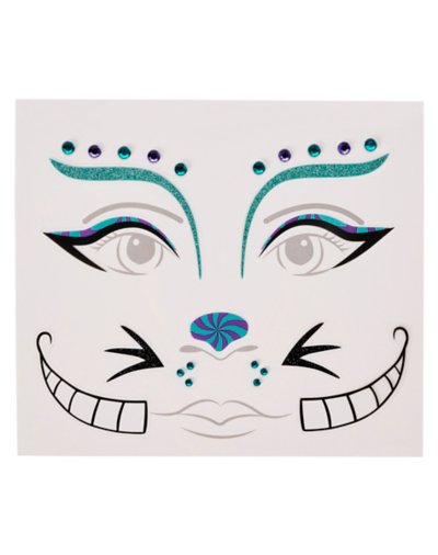 Mischievous Cat Face Decals