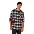 Adult Ghost Face Flannel Shirt at Spencer's