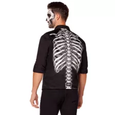 Adult Skeleton Vest at Spencer's