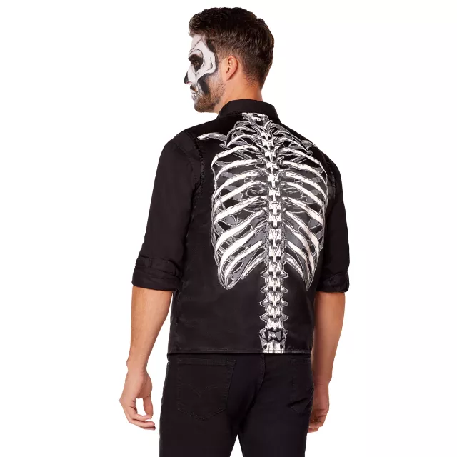 Adult Skeleton Vest at Spencer's