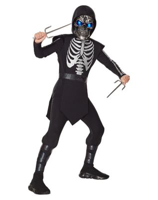 Kids Light-Up Skeleton Ninja Costume - Spencer's