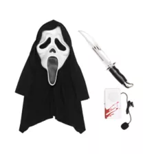 Ghost Face Costume Kit with Voice Changer at Spencer's