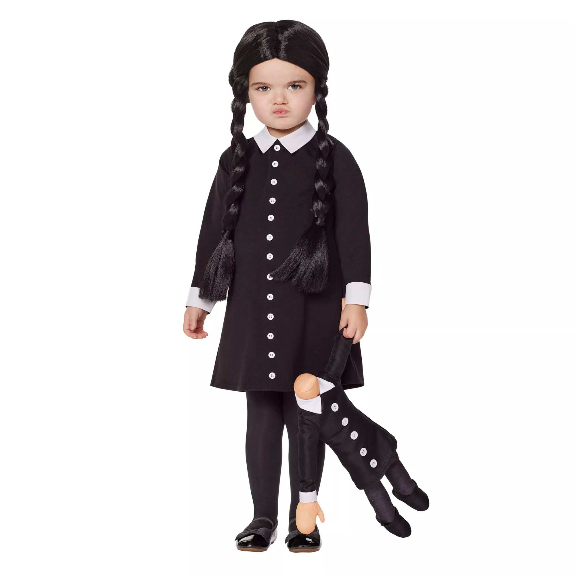 Toddler Wednesday Addams Costume - The Addams Family at Spirit Halloween
