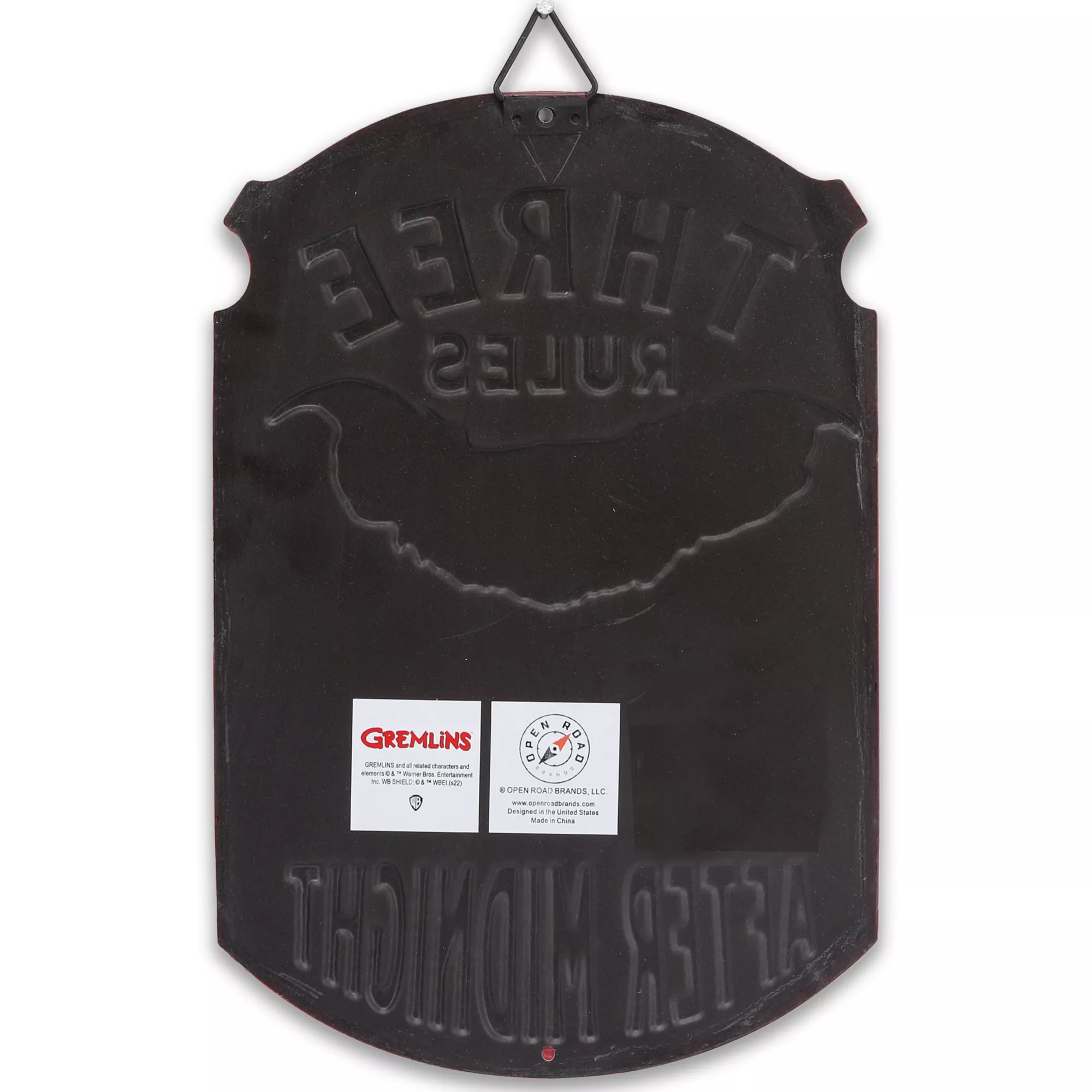 Three Rules Gizmo Sign - Gremlins