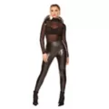Black Faux Leather Fallen Angel Wings at Spirit Halloween