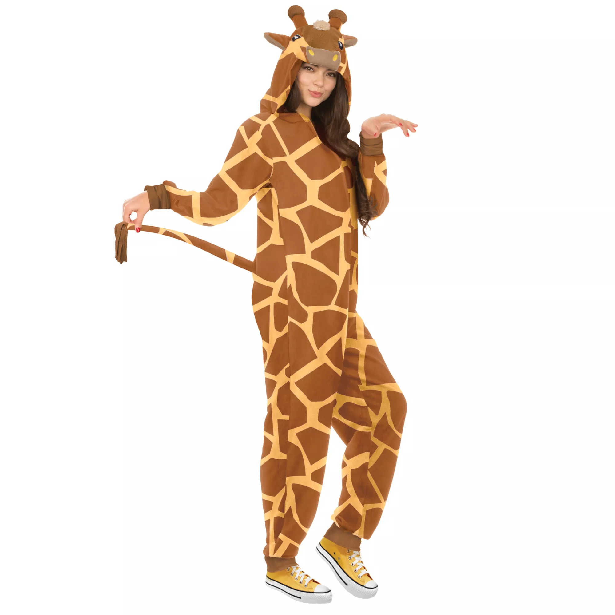Adult Giraffe Jumpsuit Costume at Spirit Halloween