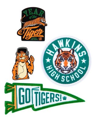 Go Tigers Pin and Patch Set - Stranger Things - Spencer's