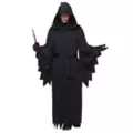 Adult Hooded Black Robe Costume at Spirit Halloween