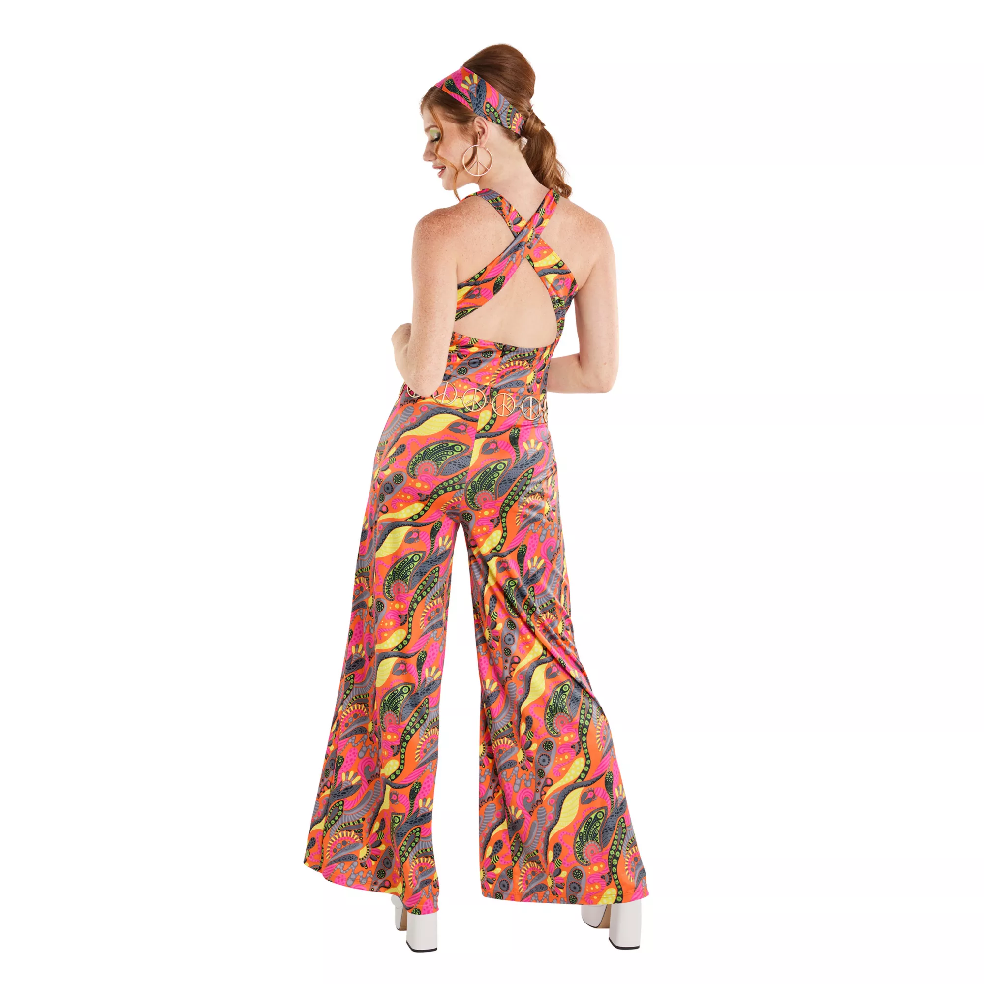 Adult 60s Hippie Jumpsuit Costume at Spirit Halloween