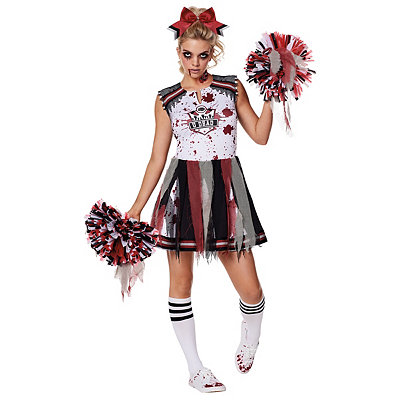 Amazing Kids Halloween Pink Cheerleader Costume wit Accessories