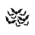 Gothic Noir Bat Decals - 9 Pack at Spencer's