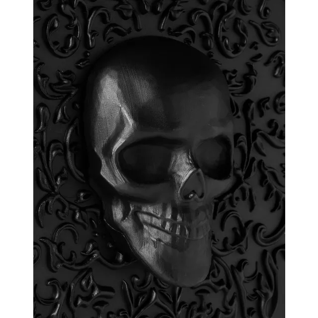 Gothic Noir Skull Coffin Sign at Spirit Halloween