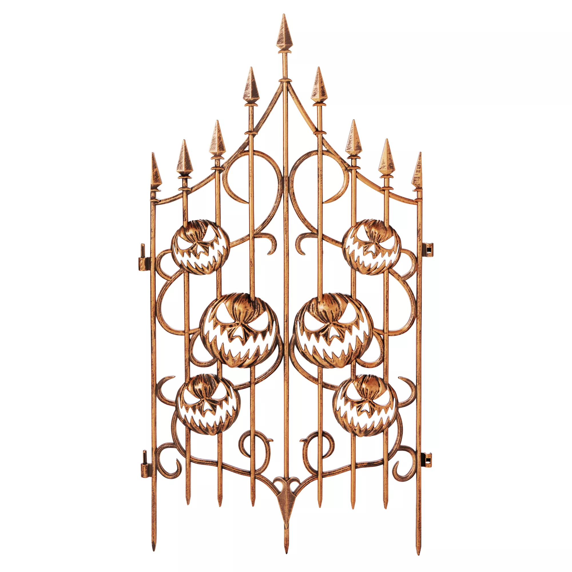 3 Ft Pumpkin Swirl Fence at Spirit Halloween