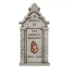 21 Inch Unholy Remains Tombstone at Spencer's