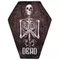 Gothic Noir Skull Coffin Fleece Blanket at Spencer's