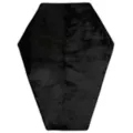 Gothic Noir Skull Coffin Fleece Blanket at Spencer's