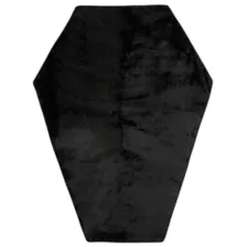 Gothic Noir Skull Coffin Fleece Blanket at Spencer's