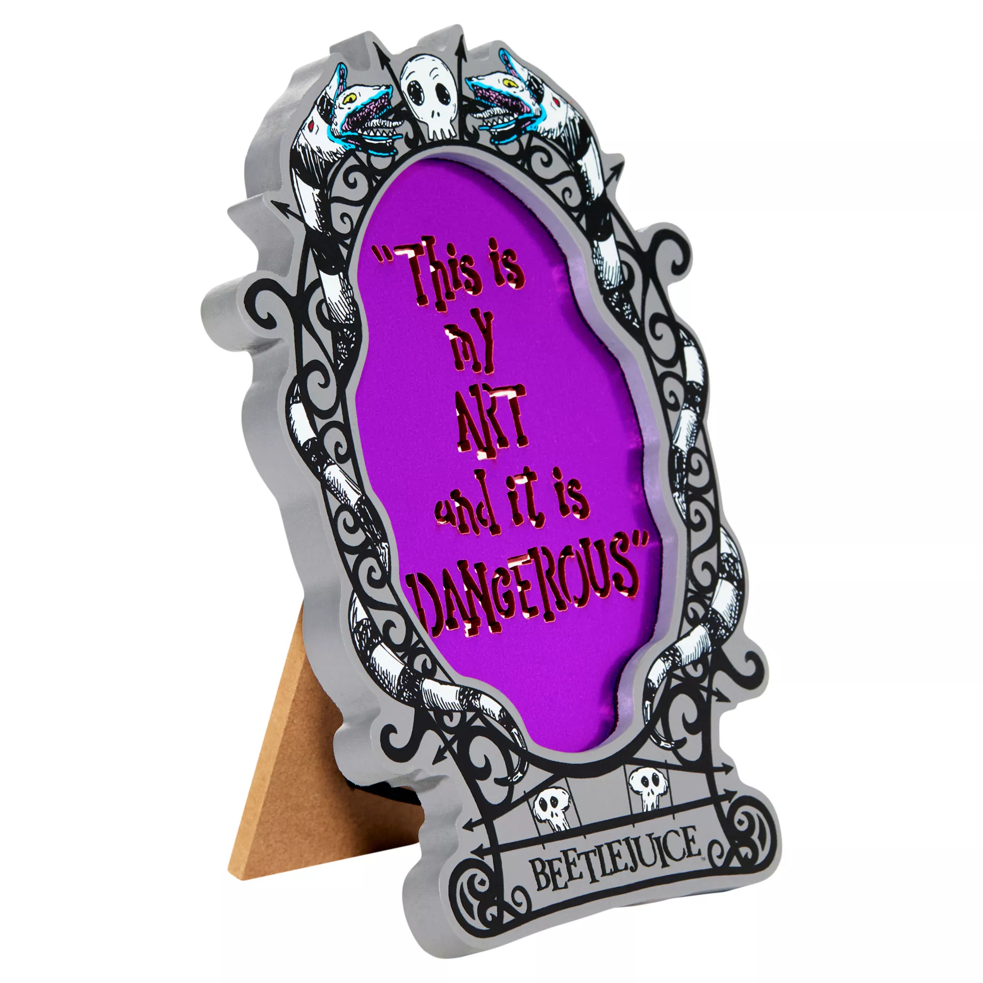 My Art is Dangerous Sign - Beetlejuice at Spirit Halloween