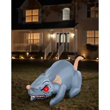 3 Ft Light-Up Rat Inflatable Decoration at Spirit Halloween