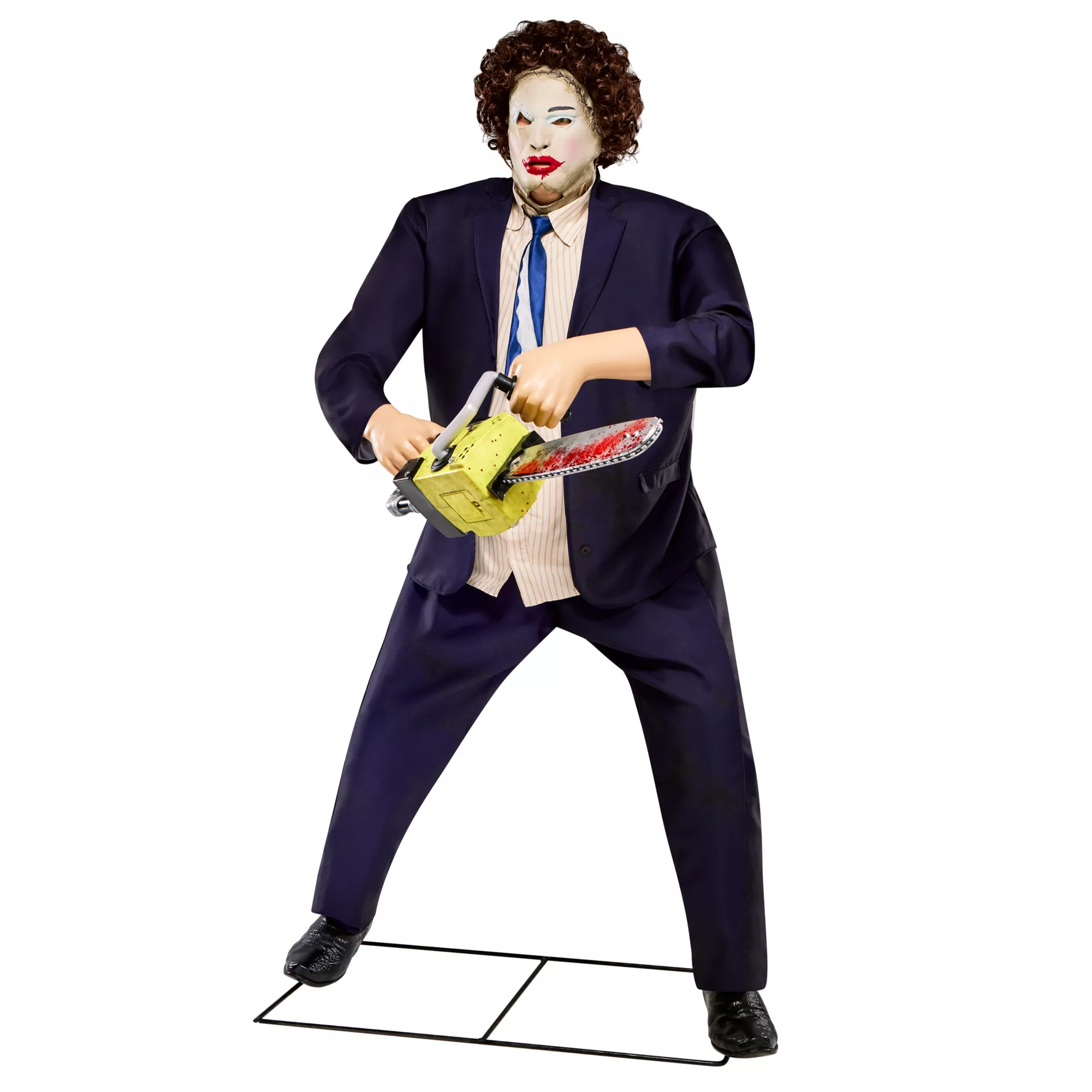 6 Ft Leatherface: Pretty Woman Mask Animatronic - The Texas Chainsaw Massacre at Spirit Halloween