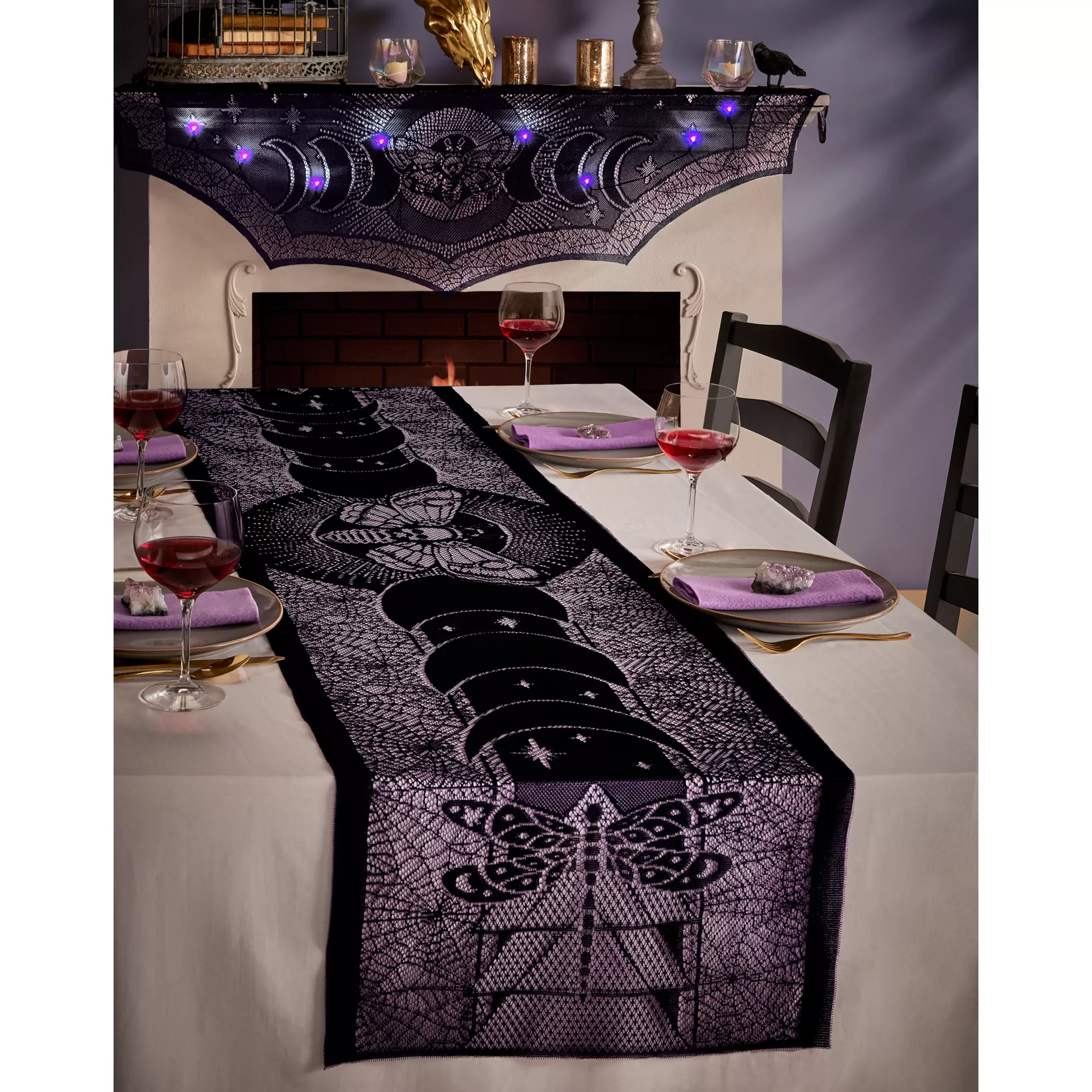 Mystical Arts Insect Lace Table Runner at Spirit Halloween