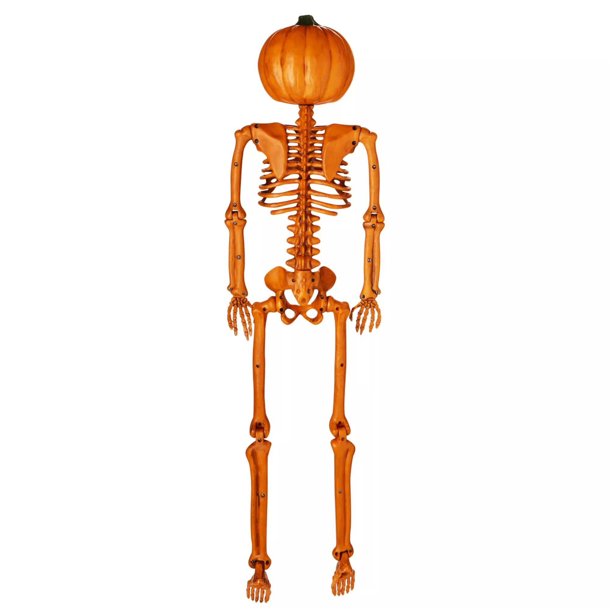3 Ft Rotten Pumpkin Skeleton Hanging Prop at Spirit Halloween