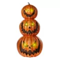 2.4 Ft Light-Up Pumpkin Stack Decoration at Spirit Halloween