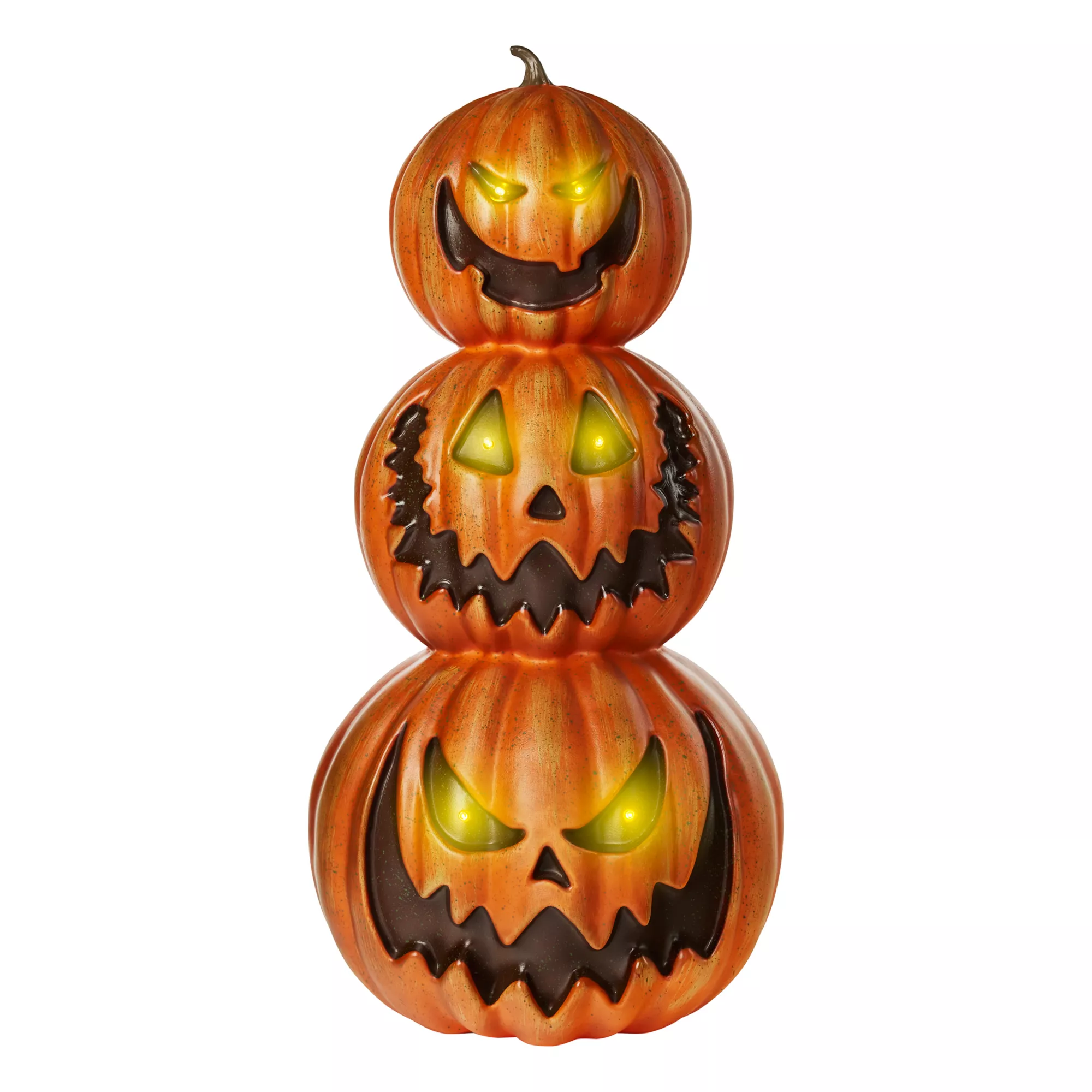 2.4 Ft Light-Up Pumpkin Stack Decoration at Spirit Halloween