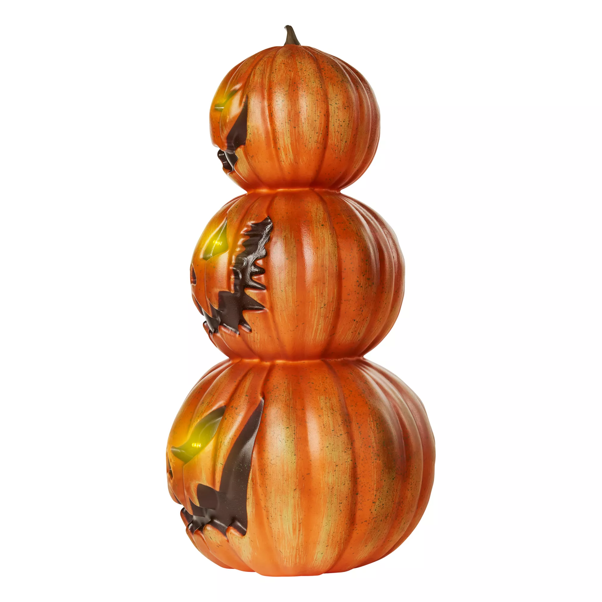 2.4 Ft Light-Up Pumpkin Stack Decoration at Spirit Halloween