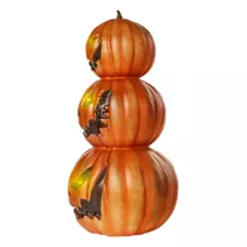 2.4 Ft Light-Up Pumpkin Stack Decoration at Spirit Halloween