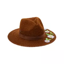 '60s Flower Embroidered Hippie Hat at Spencer's