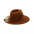 '60s Flower Embroidered Hippie Hat at Spencer's