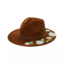 '60s Flower Embroidered Hippie Hat at Spencer's